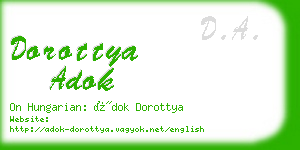 dorottya adok business card